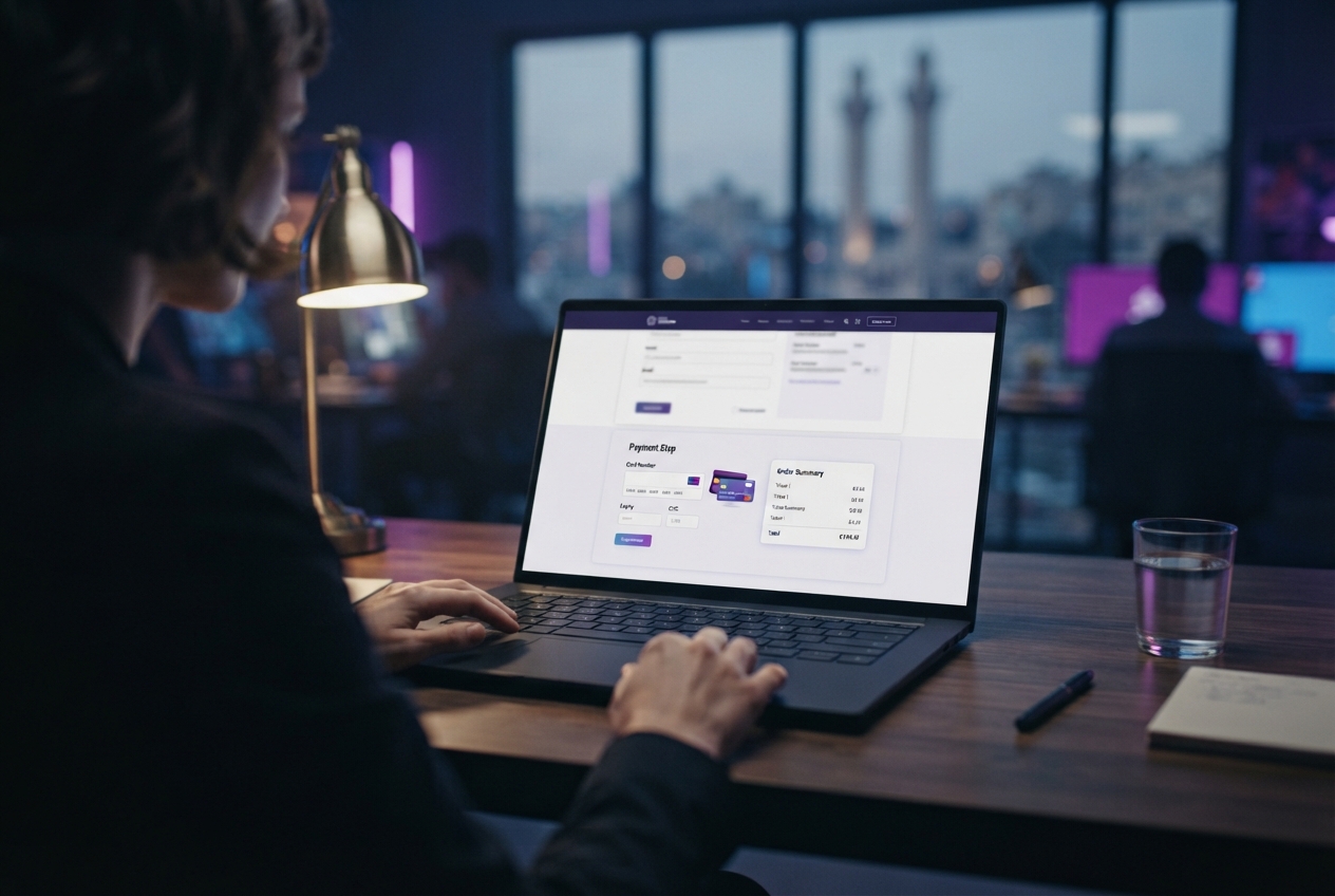 Attendee completing online registration and payment on an event website
